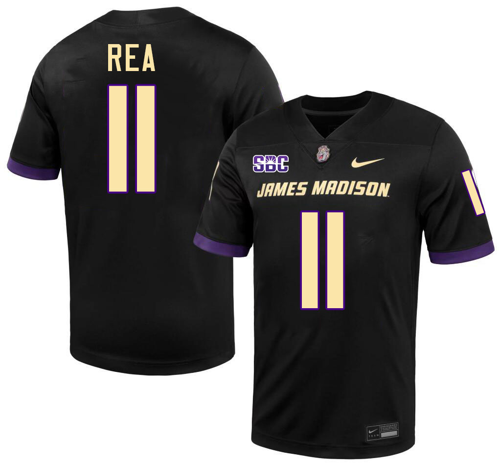 #11 Patrick Rea JMU Jersey,James Madison Dukes Football Jerseys Stitched-Black #11 Patrick Rea JMU Jersey,James Madison Dukes Football Jerseys Stitched-Black